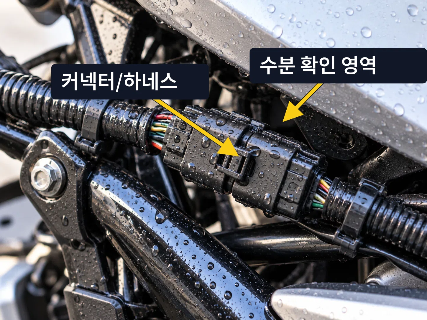 세차 후 오토바이 시동 점검 이미지