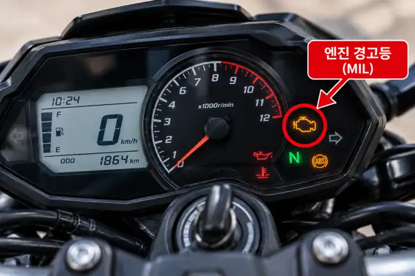계기판 엔진 경고 확인 실제 확인 위치