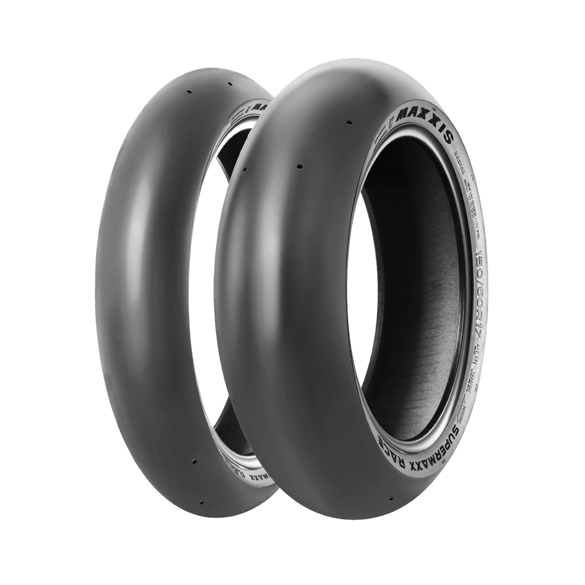 MAXXIS MA-RS 타이어 사이드월의 브랜드와 150/60R17 규격 표기